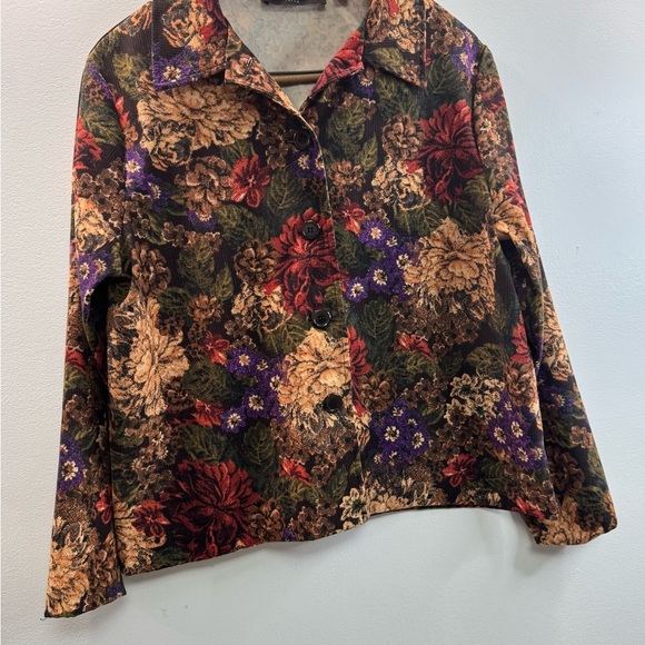 Briggs New York  petite PL Floral Patterned Jacket - Picture 1 of 10